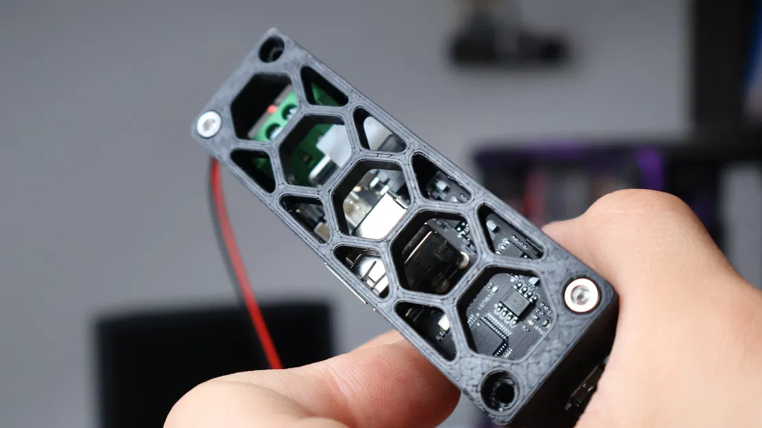 Case gắn DIN Rail cho bo mạch BTT CanBus U2C - Image 2