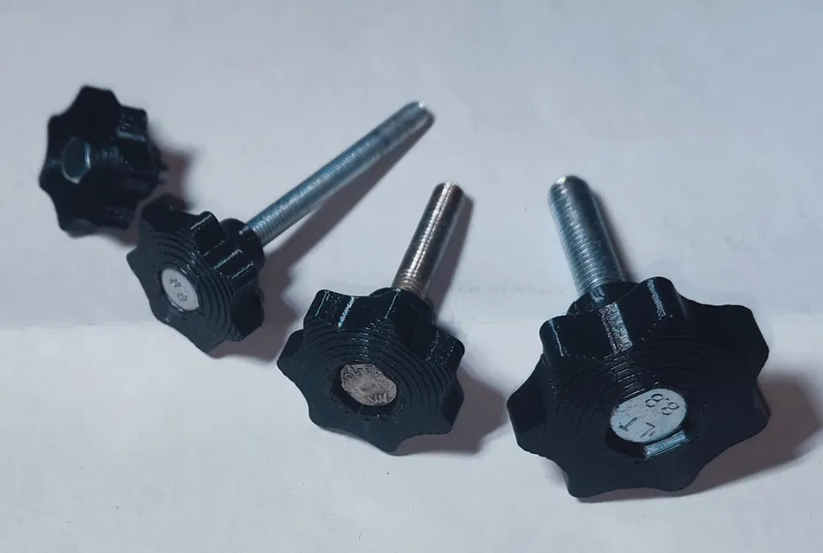 Núm vặn hình sao (Star knob) đủ kích thước M4, M5, M6, M8, M10, M12, M14 - Image 1