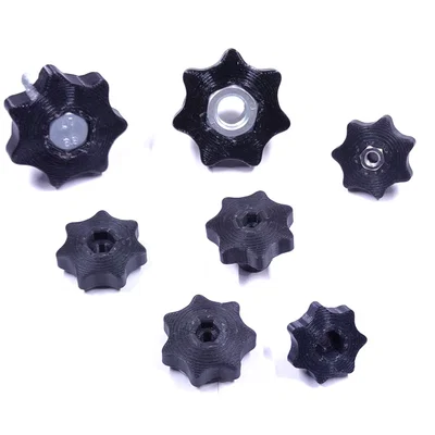 Núm vặn hình sao (Star knob) đủ kích thước M4, M5, M6, M8, M10, M12, M14