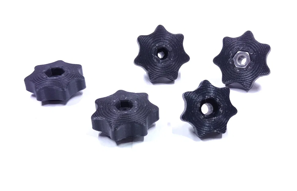 Núm vặn hình sao (Star knob) đủ kích thước M4, M5, M6, M8, M10, M12, M14 - Image 3