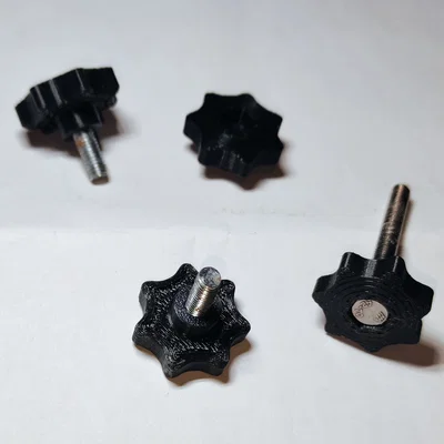 Núm vặn hình sao (Star knob) đủ kích thước M4, M5, M6, M8, M10, M12, M14