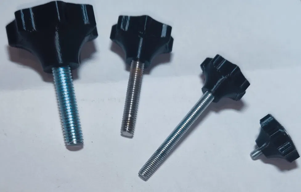 Núm vặn hình sao (Star knob) đủ kích thước M4, M5, M6, M8, M10, M12, M14 - Image 6
