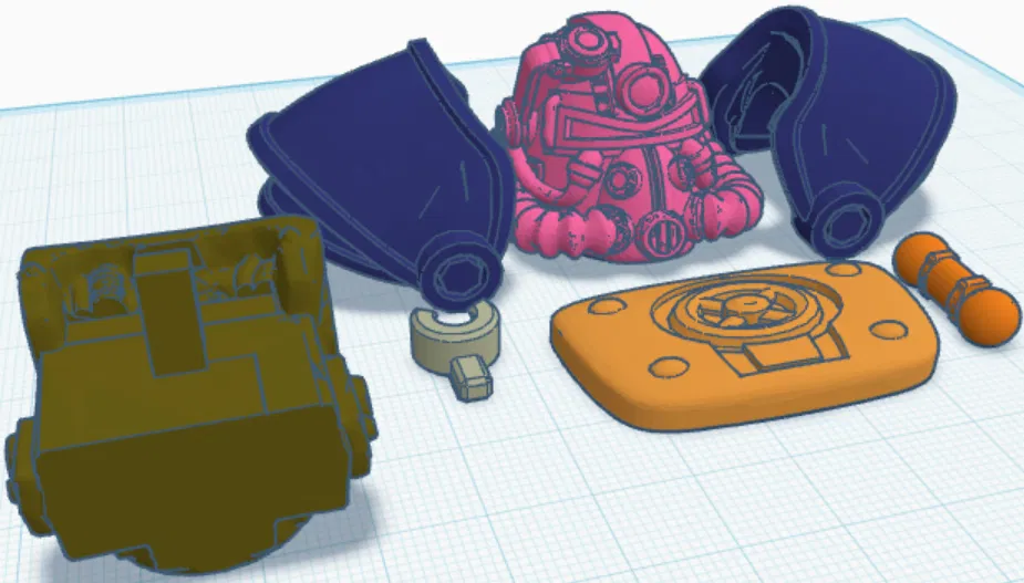 Bộ giáp Power Armor Fallout cho mô hình 3D Dummy 13 - Image 1