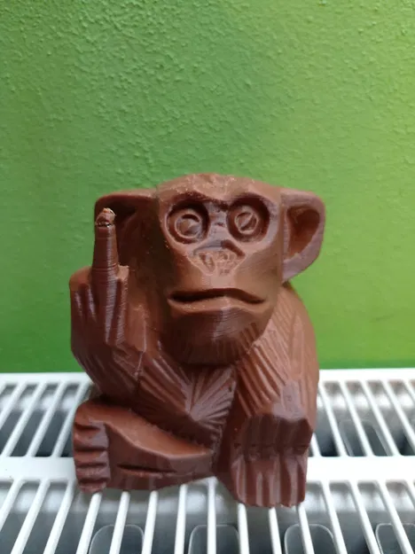 Mô hình chú khỉ cong giơ ngón tay thối - Image 4