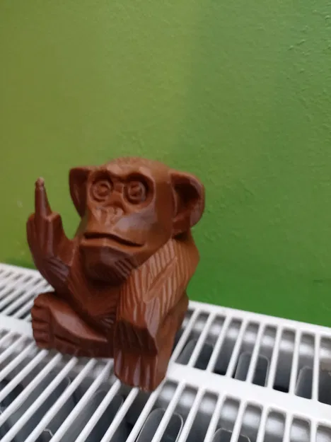 Mô hình chú khỉ cong giơ ngón tay thối - Image 5