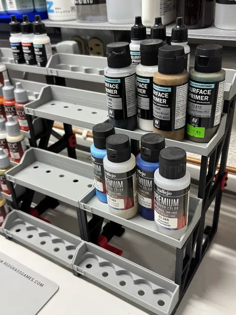 Kệ Đựng Sơn Mô Hình Tùy Biến (Modular Paint Organizer) - In 3D - Image 2