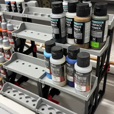 Kệ Đựng Sơn Mô Hình Tùy Biến (Modular Paint Organizer) - In 3D