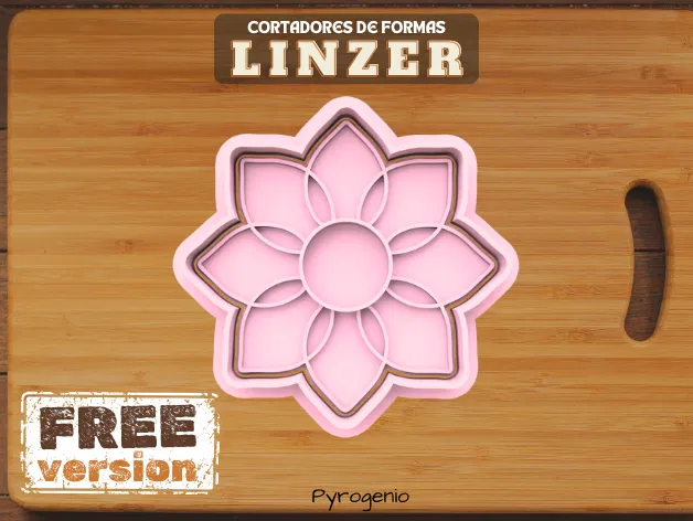 Khuôn cắt bánh quy hình hoa Linzer - Image 1