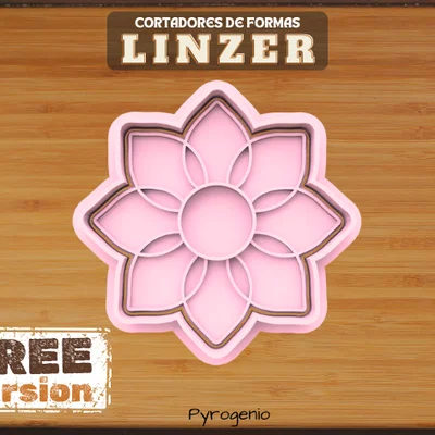 Khuôn cắt bánh quy hình hoa Linzer