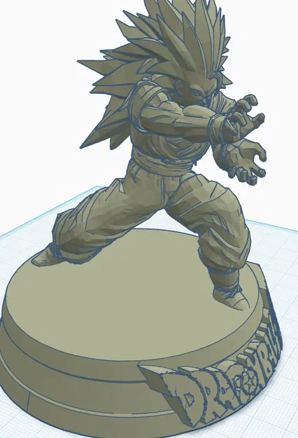 Mô hình 3D Goku Super Saiyan 3 siêu đẹp cho fan Dragon Ball - Image 1