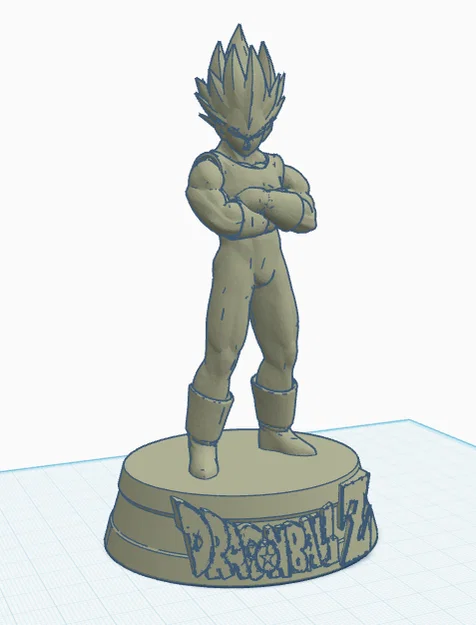 Mô hình 3D Vegeta Dragon Ball Z kèm đế trưng bày ấn tượng - Image 1