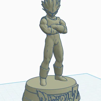 Mô hình 3D Vegeta Dragon Ball Z kèm đế trưng bày ấn tượng