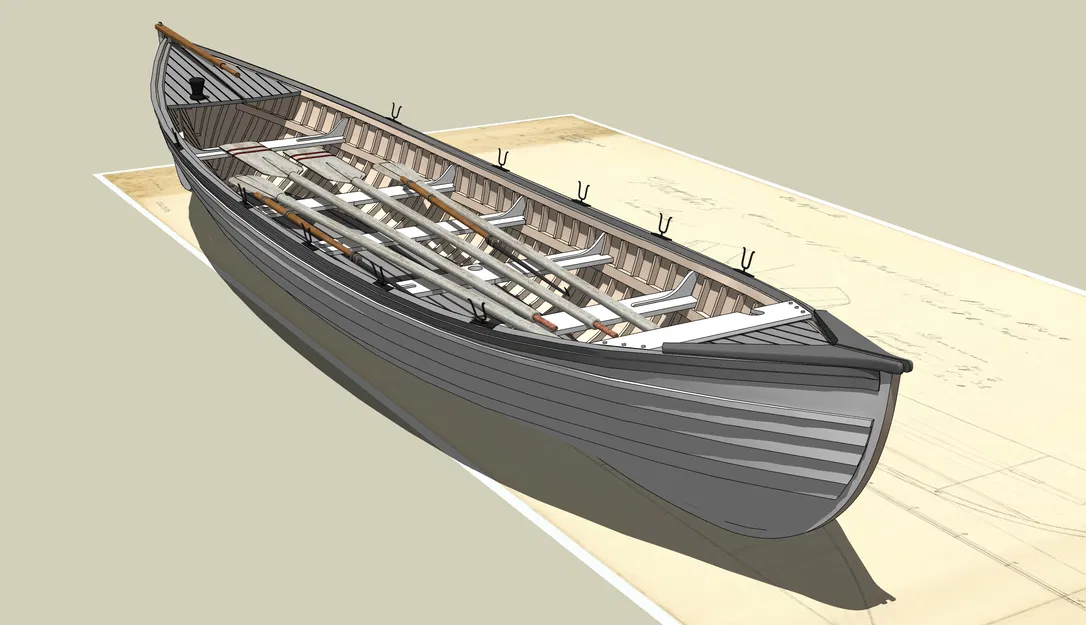 Mô hình thuyền săn cá voi thế kỷ 19 - Image 2