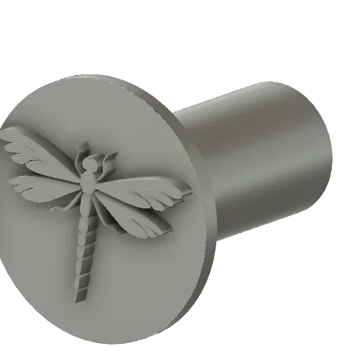 Con dấu hình chuồn chuồn in 3D cho đất sét và làm gốm - Image 1