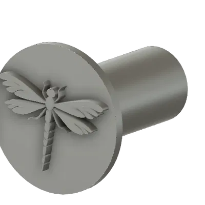 Con dấu hình chuồn chuồn in 3D cho đất sét và làm gốm