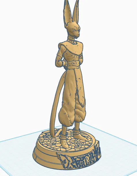 Mô hình 3D Beerus Thần Hủy Diệt Dragon Ball - File in STL chất lượng - Image 1