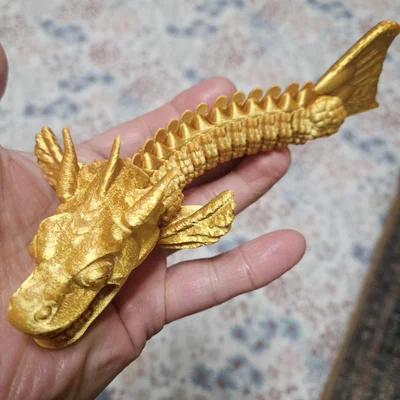 Mô hình cá rồng 3D (Dragon Fish) linh hoạt đầy ấn tượng