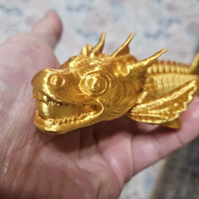 Mô hình cá rồng 3D (Dragon Fish) linh hoạt đầy ấn tượng
