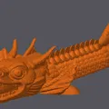Mô hình cá rồng 3D (Dragon Fish) linh hoạt đầy ấn tượng - Thumbnail 4