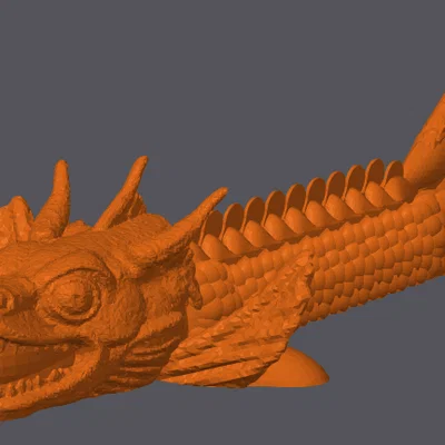 Mô hình cá rồng 3D (Dragon Fish) linh hoạt đầy ấn tượng