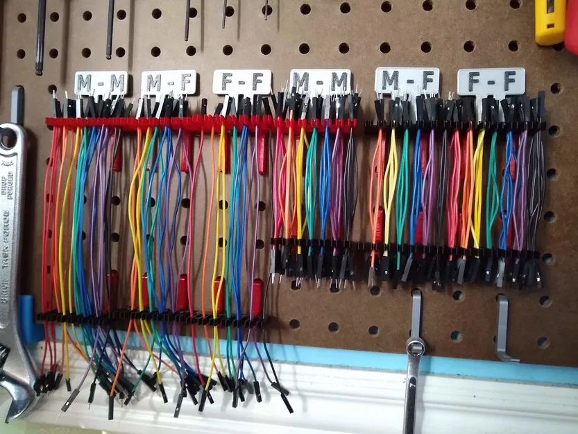 Giá treo dây điện (Jumper Wire) gắn bảng Pegboard thông minh - Image 1