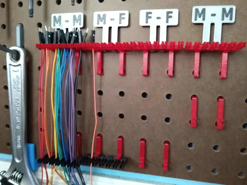 Giá treo dây điện (Jumper Wire) gắn bảng Pegboard thông minh - Image 3