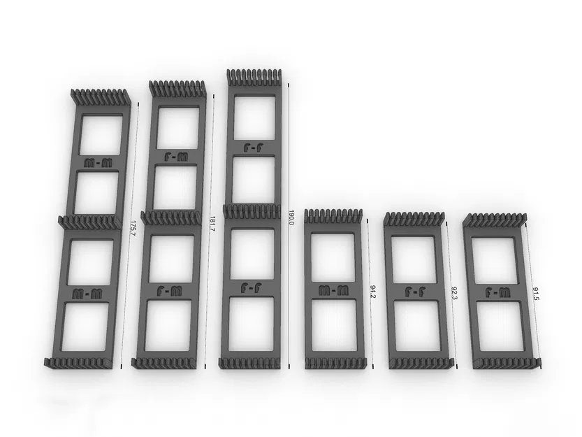 Bộ sắp xếp dây Dupont 10 & 20mm kèm móc treo Skadis tùy chọn - Image 2