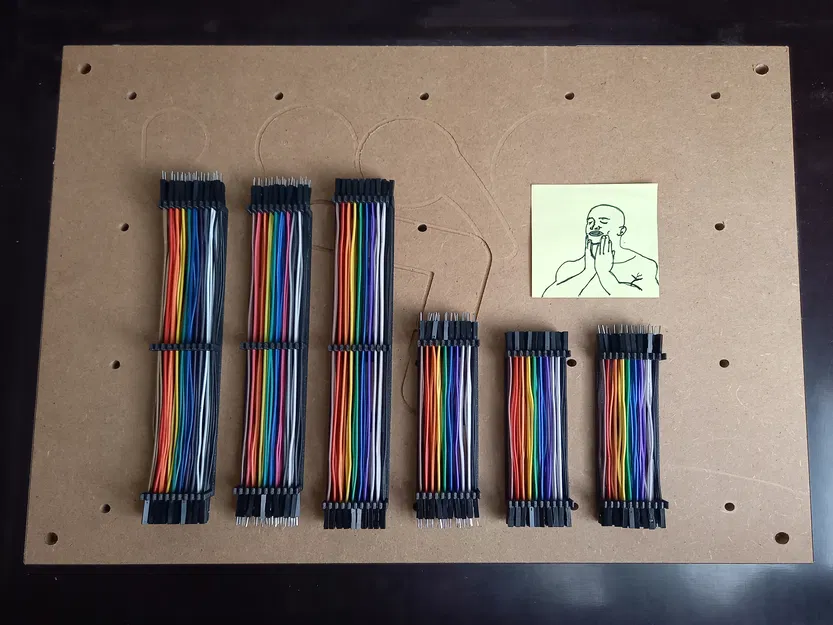 Bộ sắp xếp dây Dupont 10 & 20mm kèm móc treo Skadis tùy chọn - Image 3