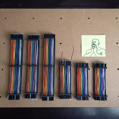 Bộ sắp xếp dây Dupont 10 & 20mm kèm móc treo Skadis tùy chọn