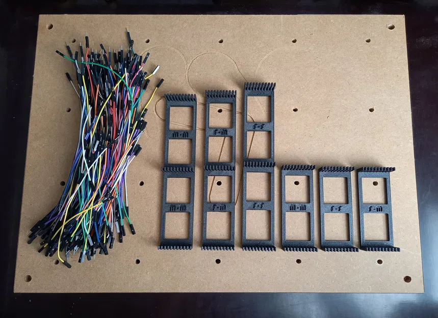 Bộ sắp xếp dây Dupont 10 & 20mm kèm móc treo Skadis tùy chọn - Image 4