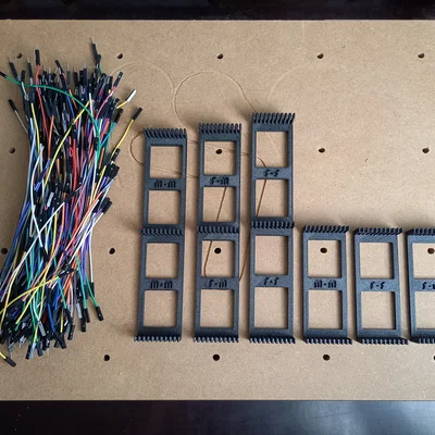 Bộ sắp xếp dây Dupont 10 & 20mm kèm móc treo Skadis tùy chọn