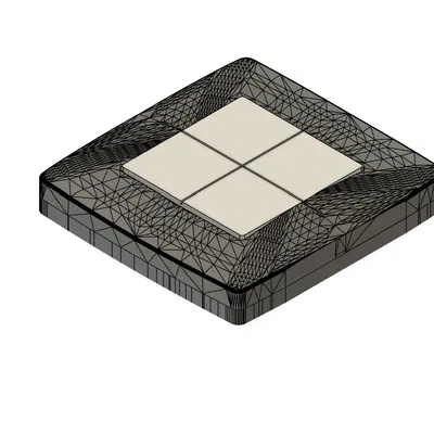 Giá treo tường cho công tắc Shelly BLU (bản 4 nút)