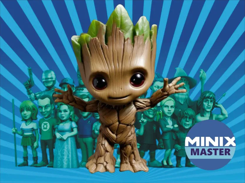 Mô hình Baby Groot Minix in 3D dễ thương cho mọi không gian - Image 1