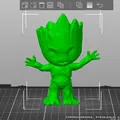 Mô hình Baby Groot Minix in 3D dễ thương cho mọi không gian - Thumbnail 2