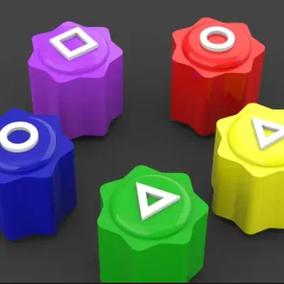 Gongi - Mẫu in 3D khối hình học đa năng, thiết kế độc đáo