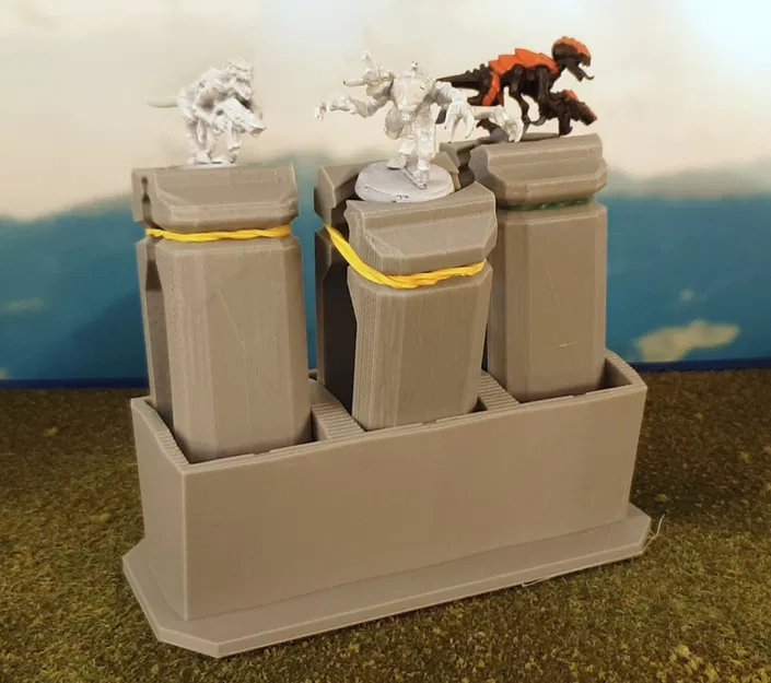 Giá đỡ và tay cầm sơn mô hình (Batch painting miniature holder and stand) - Image 1