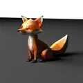 Mô hình Little Fox (Chú Cáo Nhỏ) - Dạng Low-poly - Thumbnail 1