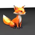 Mô hình Little Fox (Chú Cáo Nhỏ) - Dạng Low-poly - Thumbnail 2