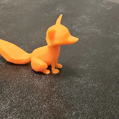 Mô hình Little Fox (Chú Cáo Nhỏ) - Dạng Low-poly