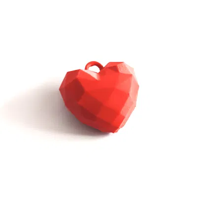 Bộ sưu tập trái tim 3D: Móc khóa xinh xắn