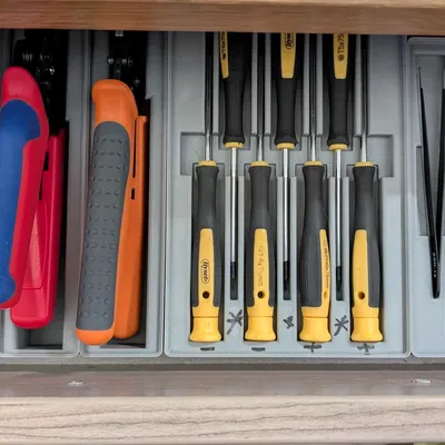 Bộ sưu tập khay Gridfinity: Giải pháp sắp xếp đồ nghề thông minh