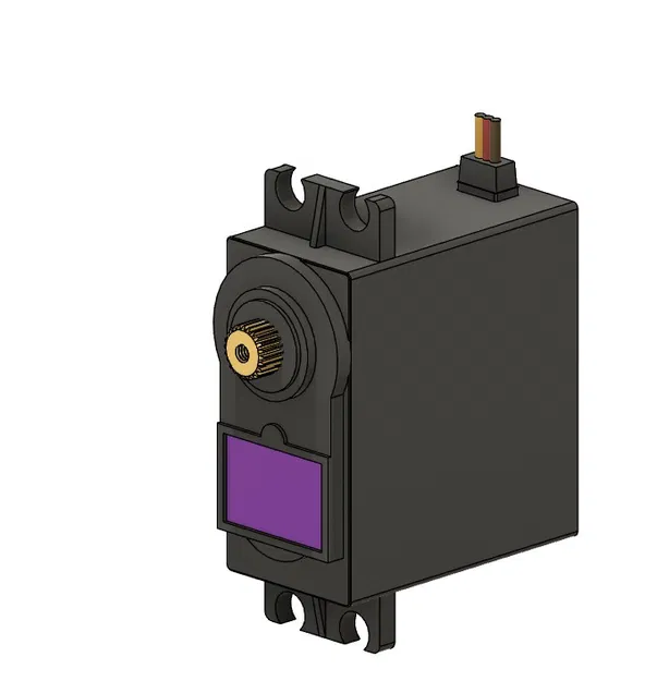 Mô hình 3D tham chiếu thiết kế vỏ cho Servo MG996R và Micro Servo SG90 - Image 1