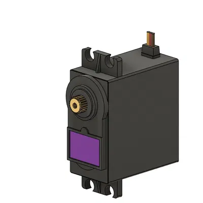 Mô hình 3D tham chiếu thiết kế vỏ cho Servo MG996R và Micro Servo SG90