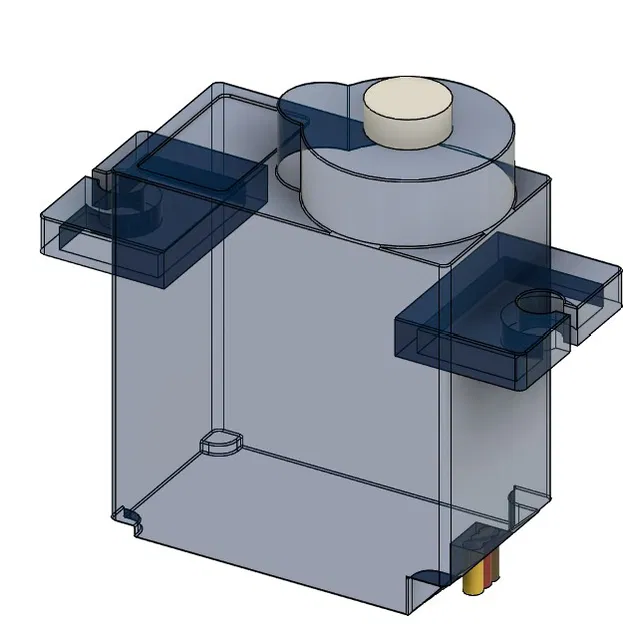 Mô hình 3D tham chiếu thiết kế vỏ cho Servo MG996R và Micro Servo SG90 - Image 2