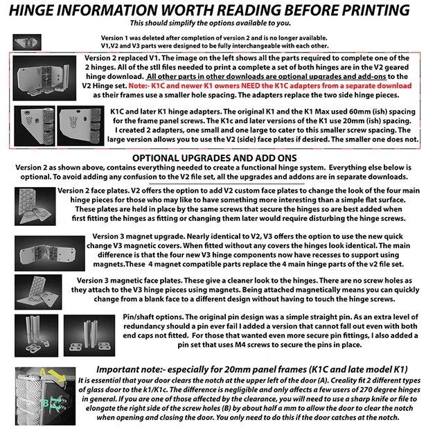 Nâng cấp bản lề 270 độ (V3) cho máy in 3D Creality dòng K1 - Image 2