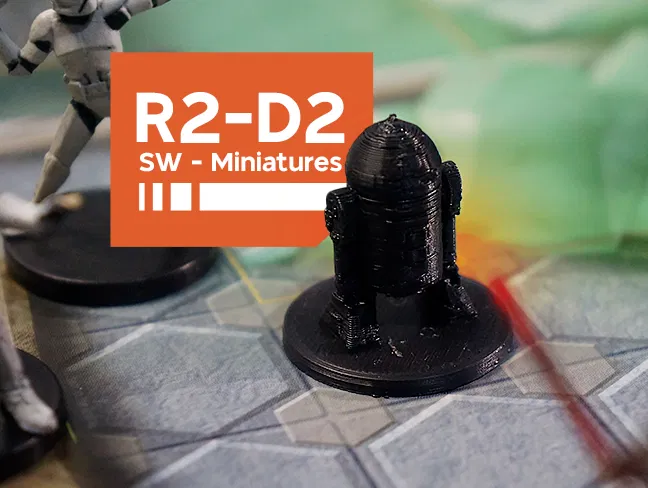 Mô hình in 3D R2-D2 Droid cho Star Wars Miniatures - Image 1