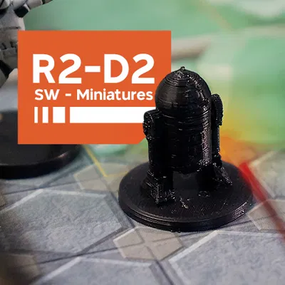 Mô hình in 3D R2-D2 Droid cho Star Wars Miniatures