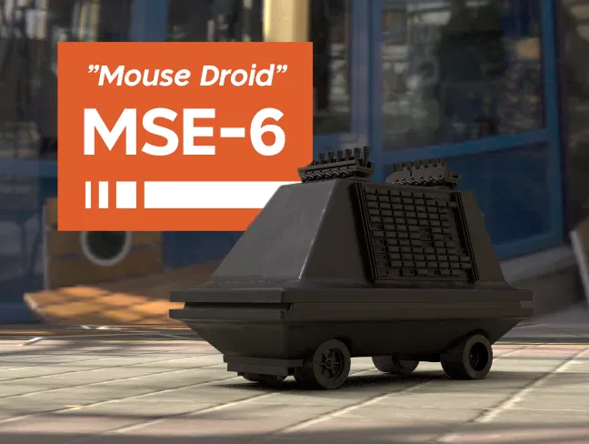 Mô hình 3D Mouse Droid (MSE-6) - Tái hiện biểu tượng từ Star Wars - Image 1