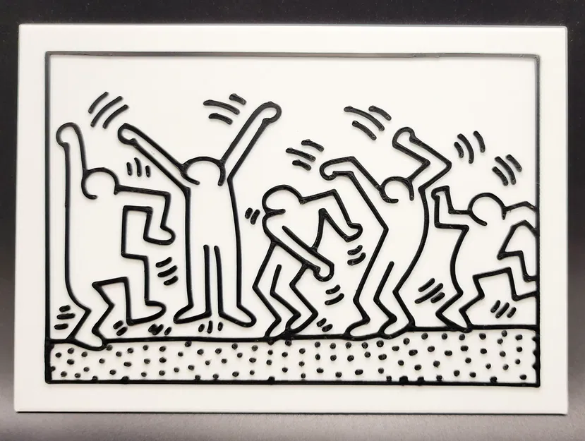 Mô hình Dancing Figures của Keith Haring (2 màu) - Image 1