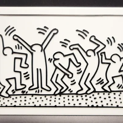 Mô hình Dancing Figures của Keith Haring (2 màu)